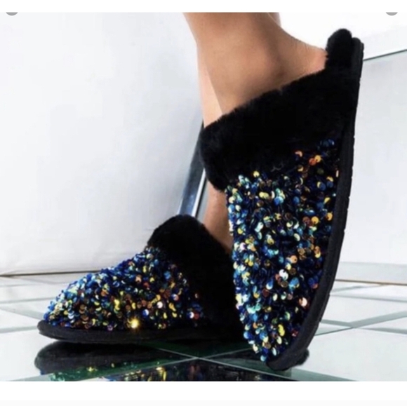 UGG Australia Scuffette II Stellar Multicolored Sequin Slip-On Slippers - Size 8 - Picture 1 of 14